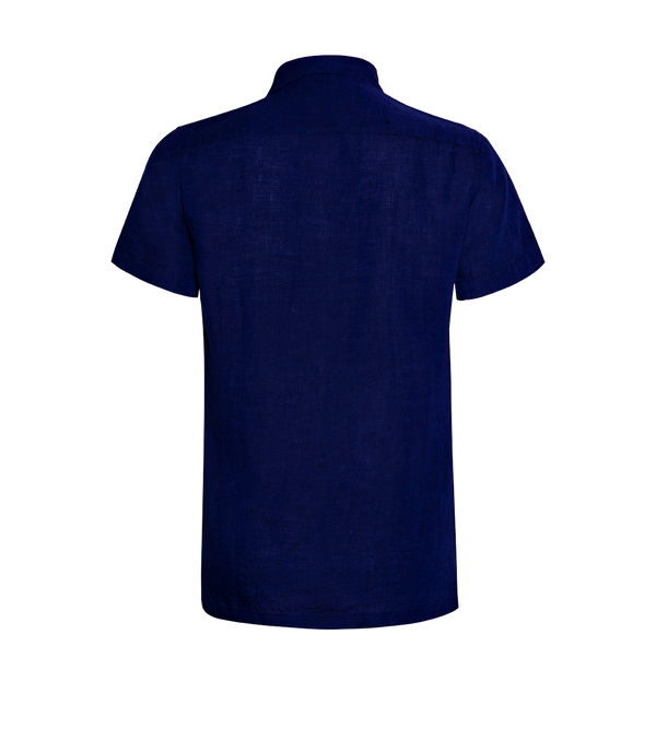 Voyage Linen Shirt Midnight Blue - Barthelemy