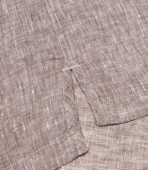 Voyage Linen Shirt Mocha - Barthelemy