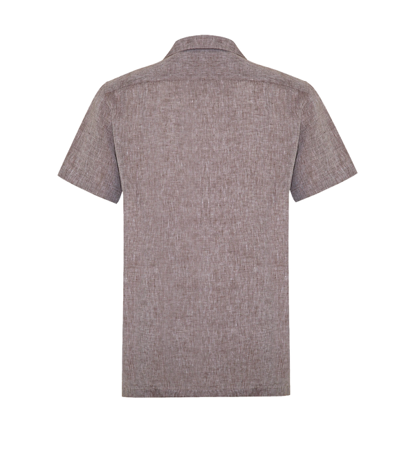 Voyage Linen Shirt Mocha - Barthelemy