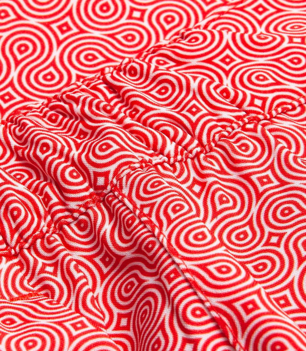 Gustavia Éternité Red White | Swim Shorts | Barthelemy Resortwear