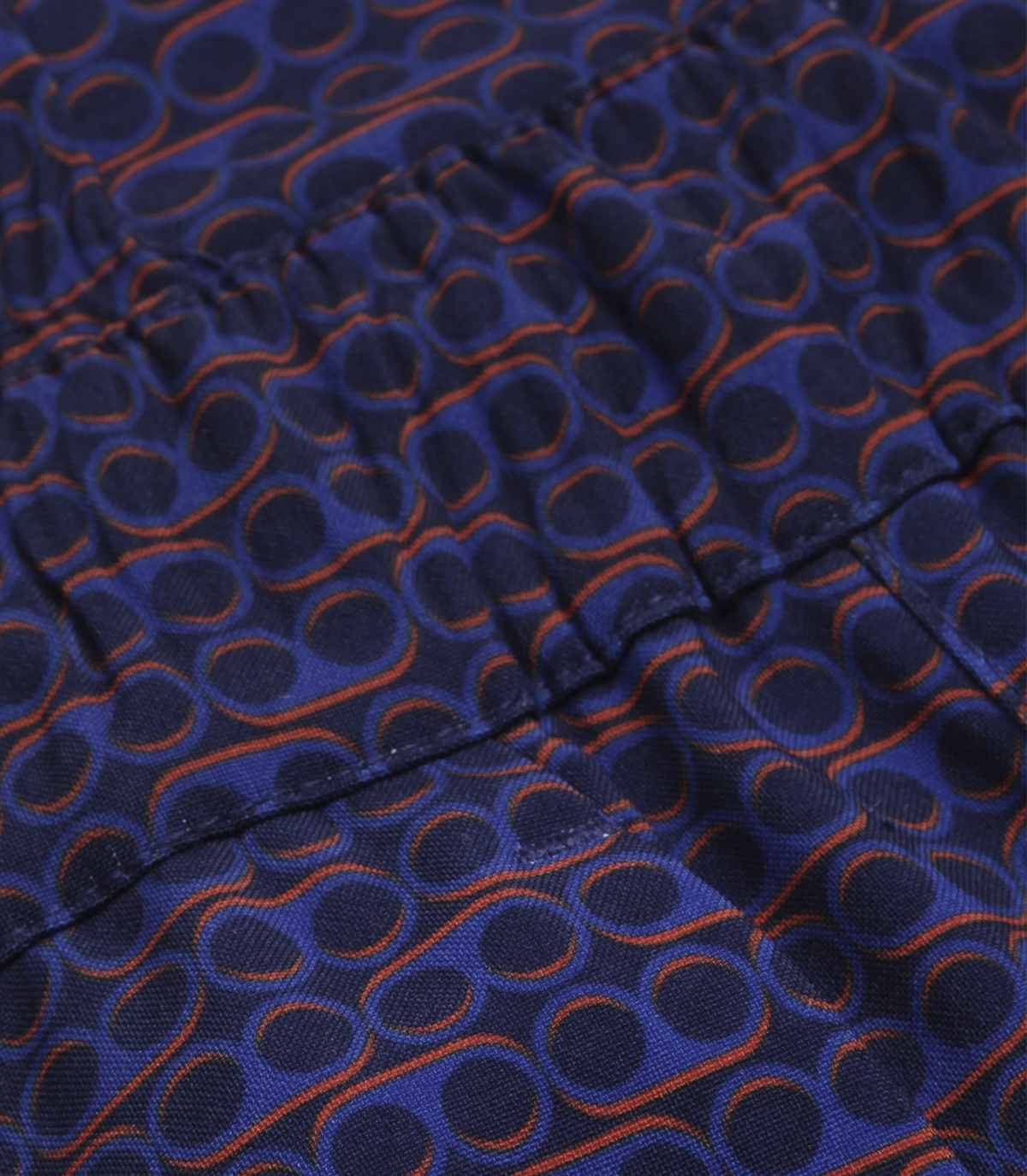 Gustavia Lunettes Navy Orange | Swim Shorts | Barthelemy Resortwear