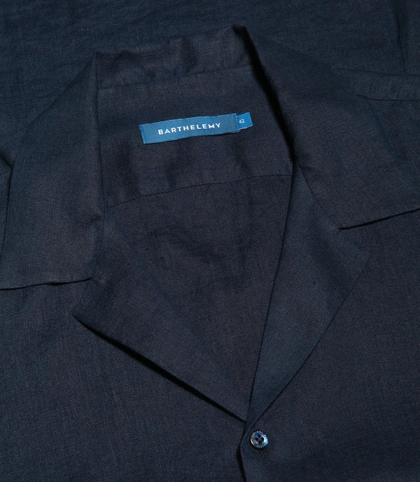 Voyage Linen Shirt Navy - Barthelemy