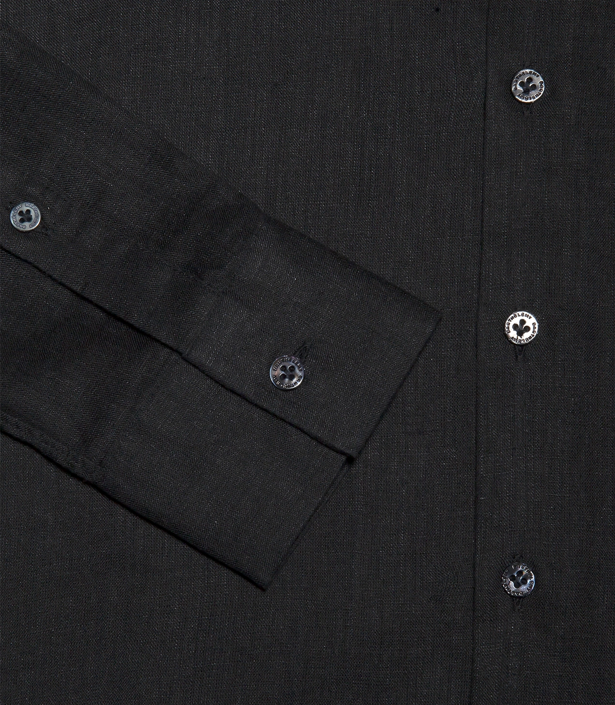 Mirage Linen Shirt Black - Barthelemy