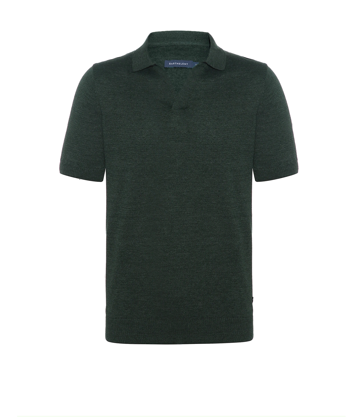 Rivage Knit Polo Medium Green | Polo | Barthelemy Resortwear