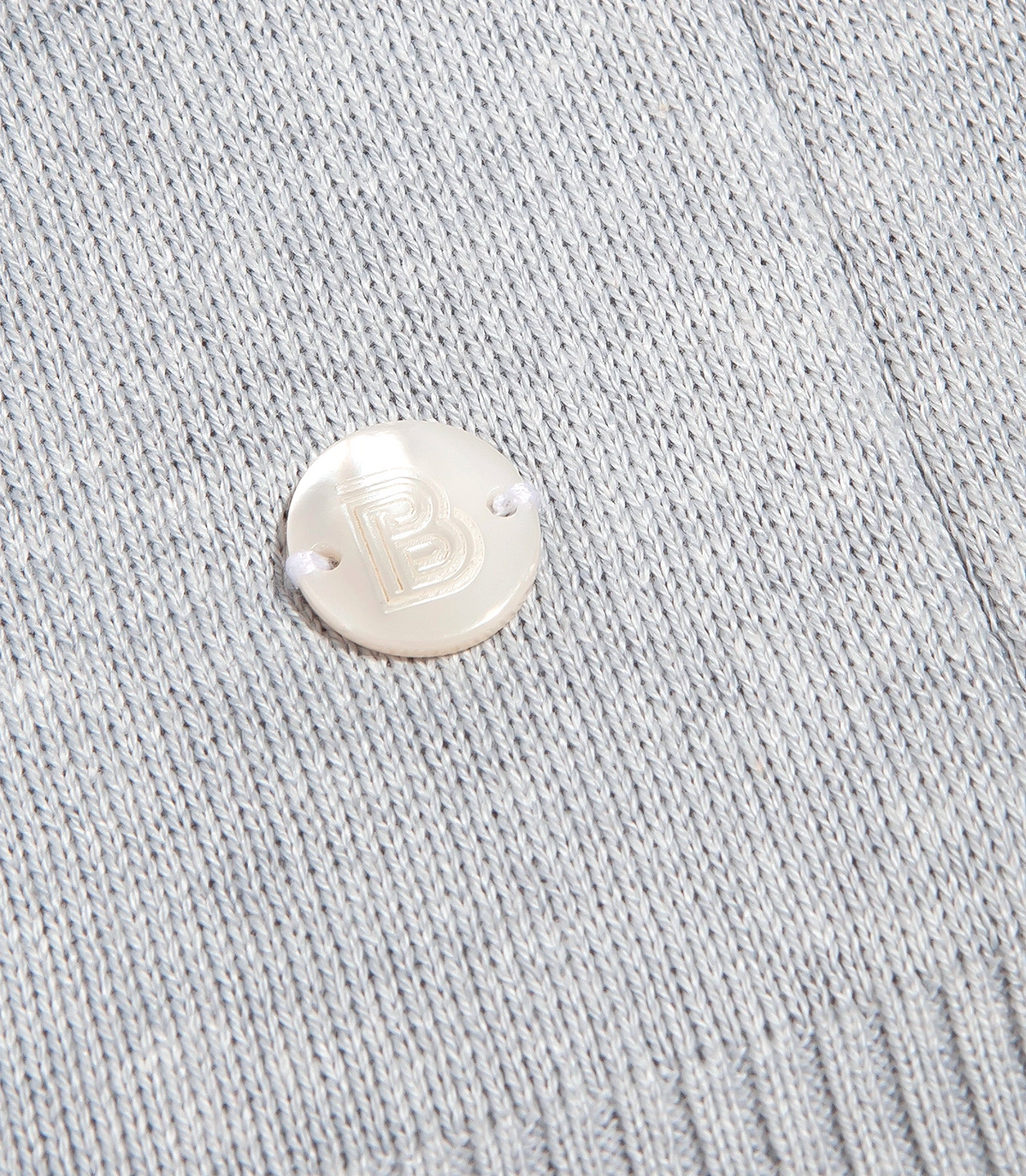 Rivage Knit Polo Light Blue - Barthelemy