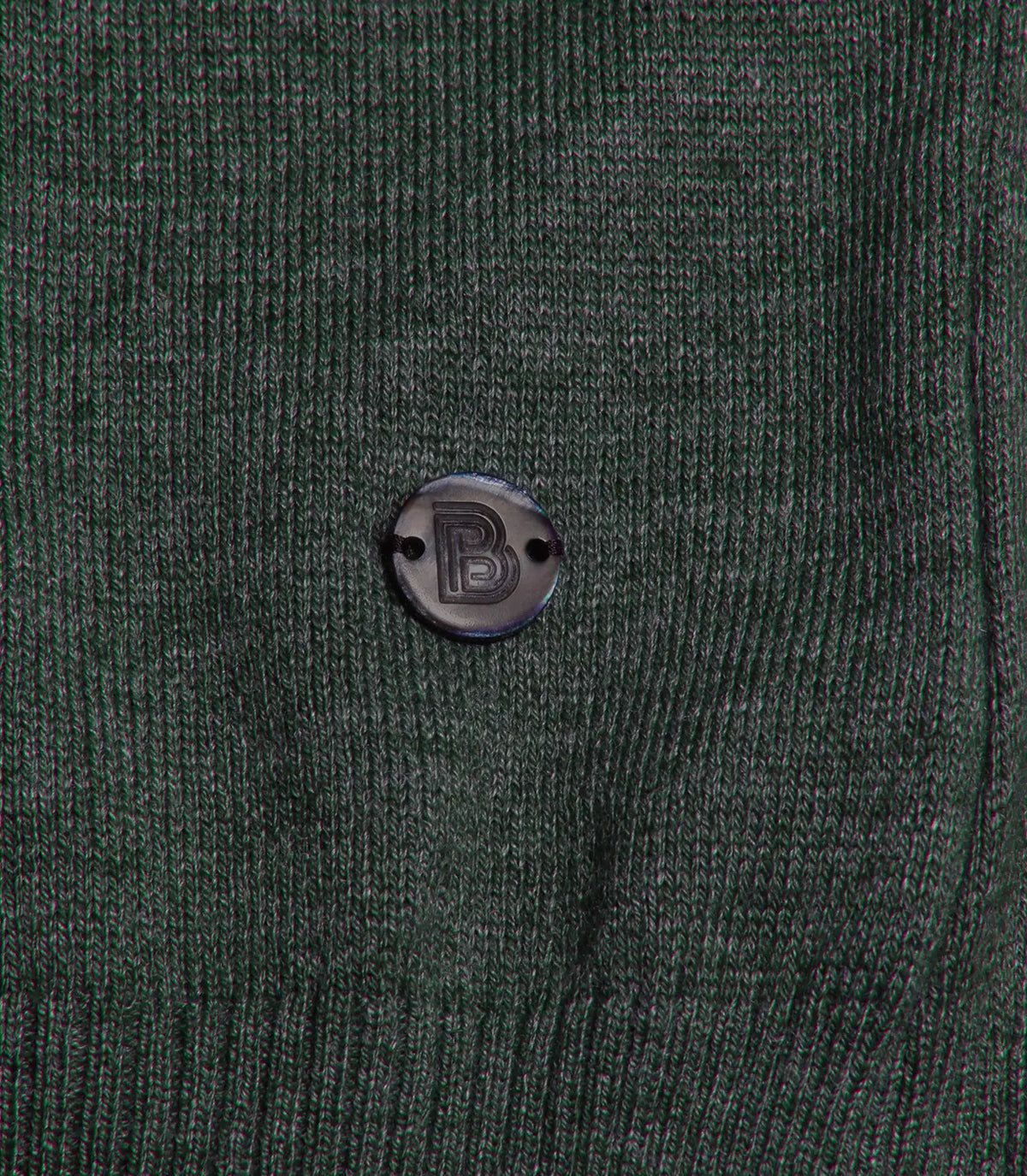 Rivage Knit Polo Medium Green - Barthelemy