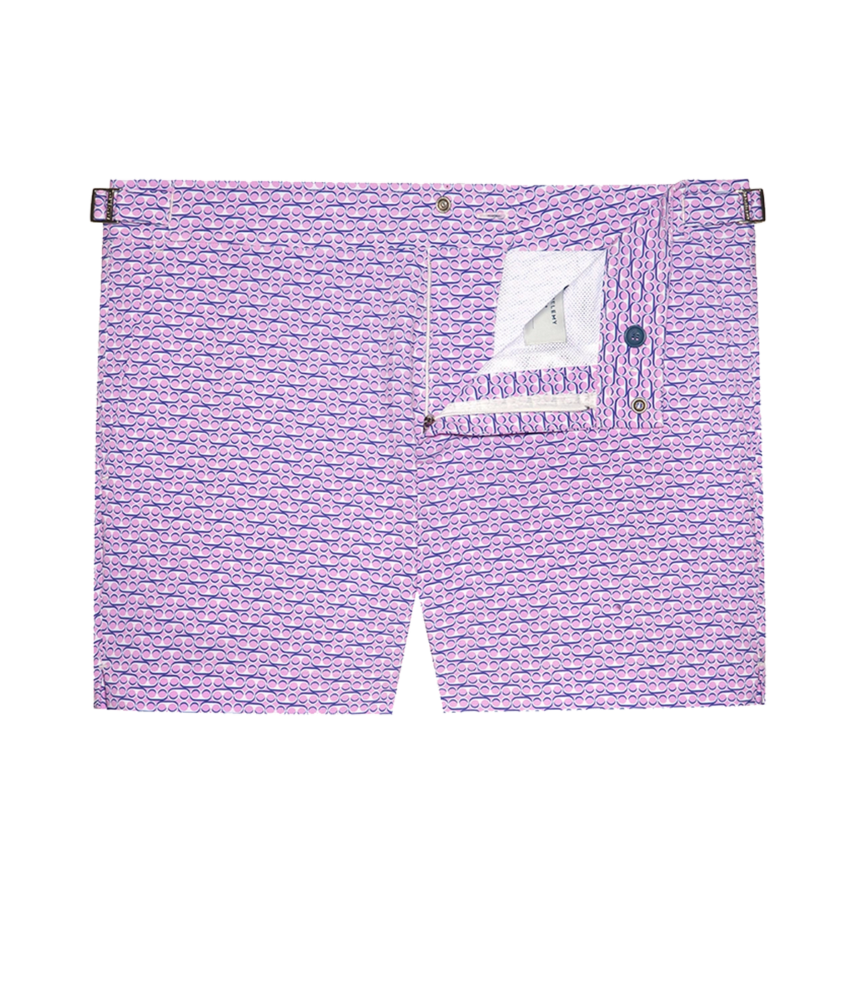 Saline Maree Lunettes Pink White | Swim Shorts | Barthelemy Resortwear