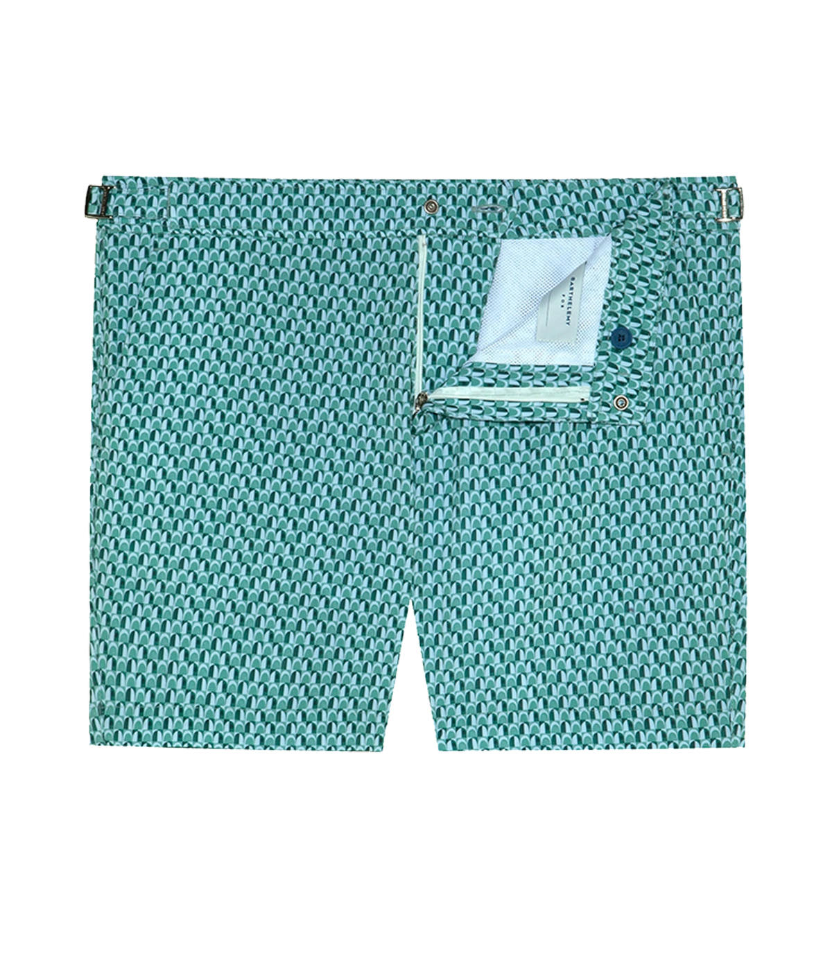 Saline Sport Arches Double Green | Swim Shorts | Barthelemy Resortwear