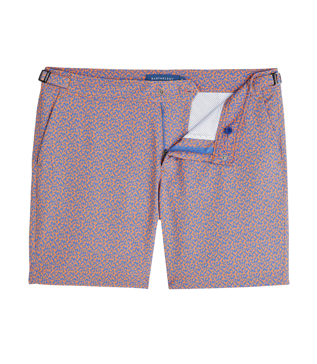 Saline Sport Fleches Orange Blue | Swim Shorts | Barthelemy Resortwear