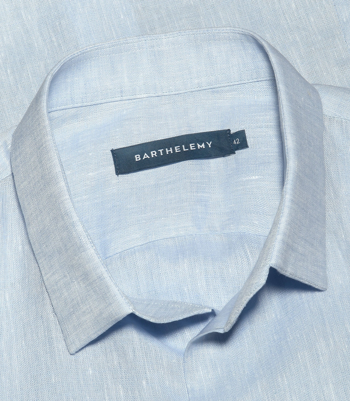 Tailored Linen Shirt Soft Blue - Barthelemy