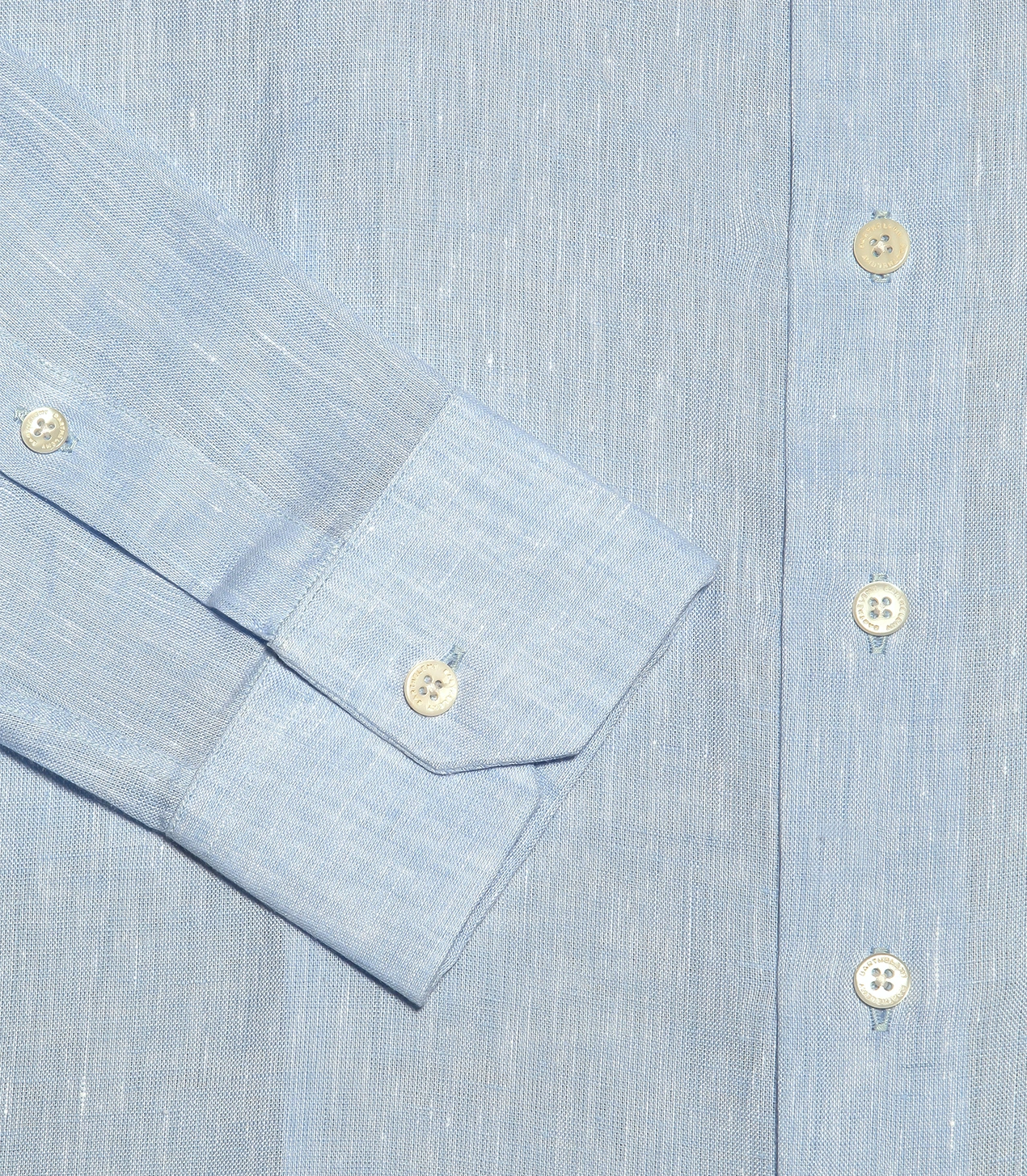 Tailored Linen Shirt Soft Blue