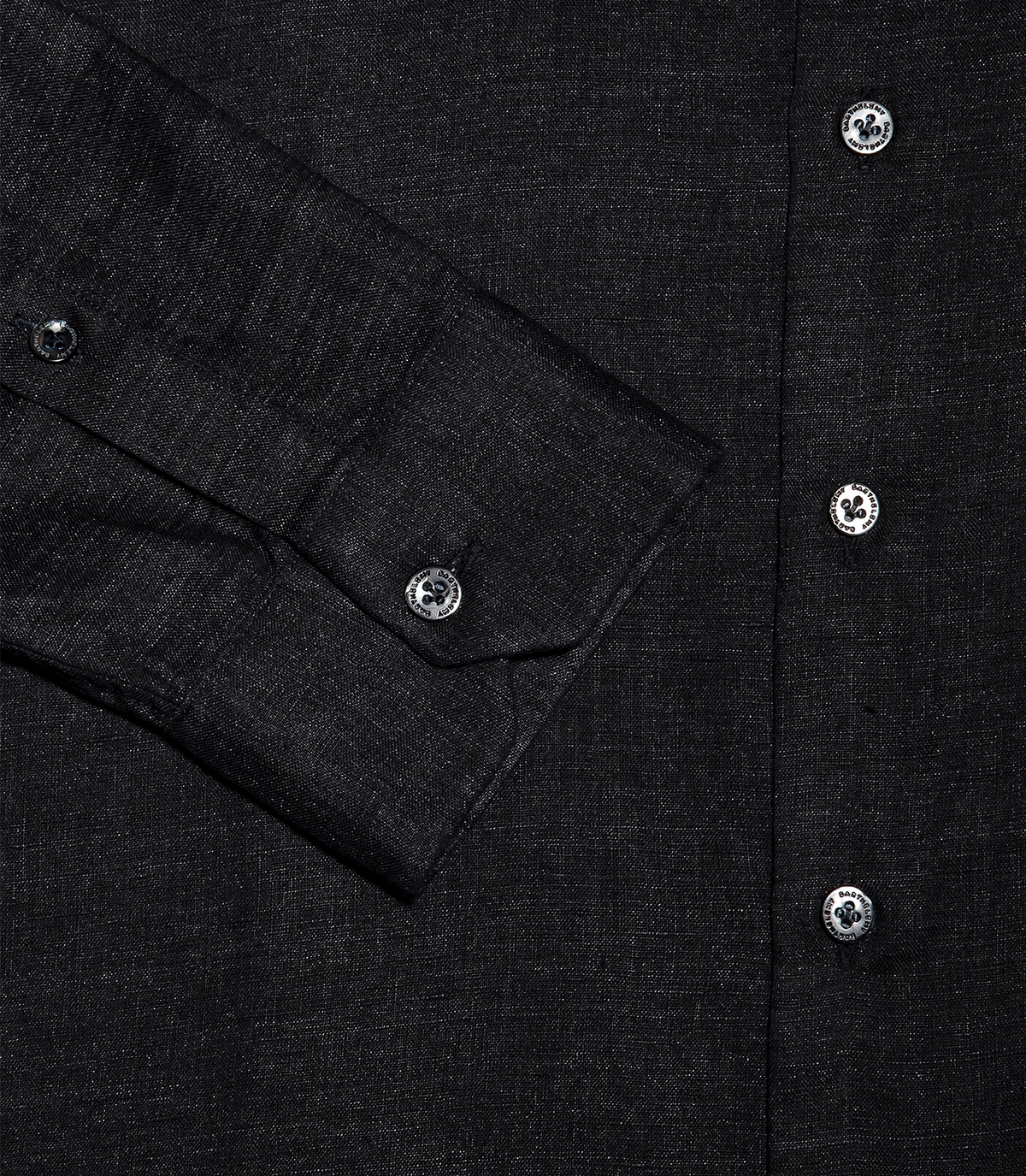 Linen Shirt Albini Black - Barthelemy