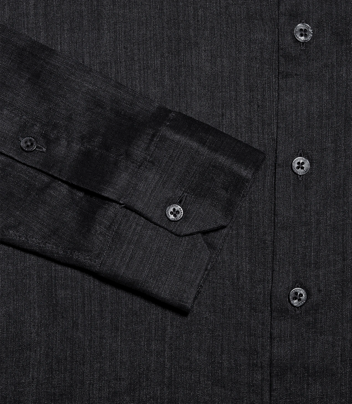 Linen Shirt Albini Black