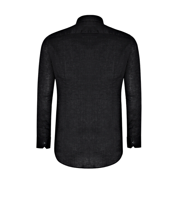 Linen Shirt Albini Black