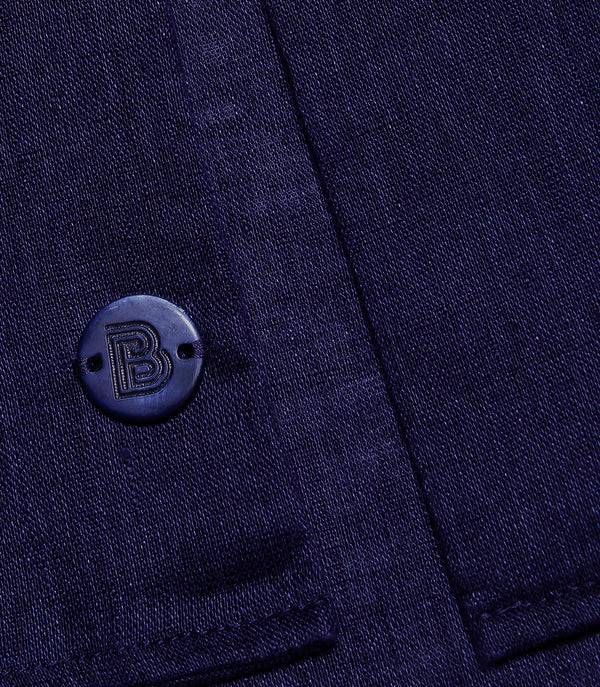 Linen Shirt Albini Deep Blue