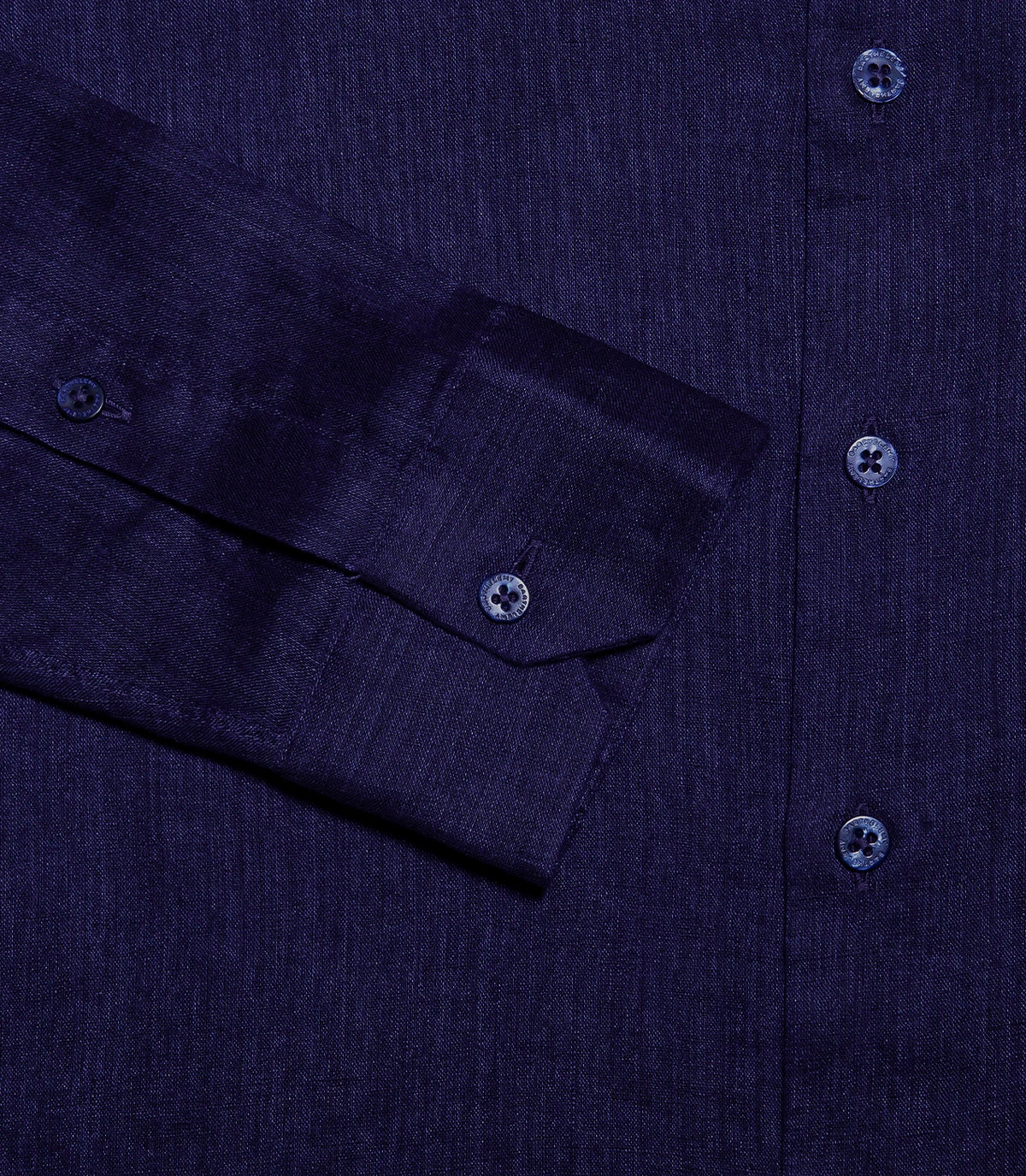 Linen Shirt Albini Deep Blue