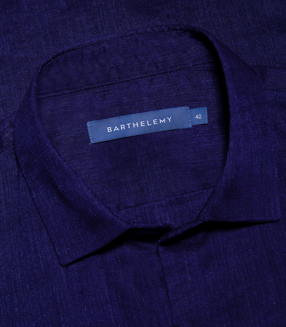 Linen Shirt Albini Deep Blue