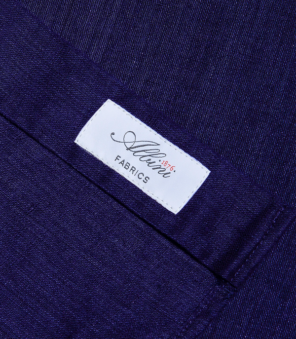 Linen Shirt Albini Deep Blue