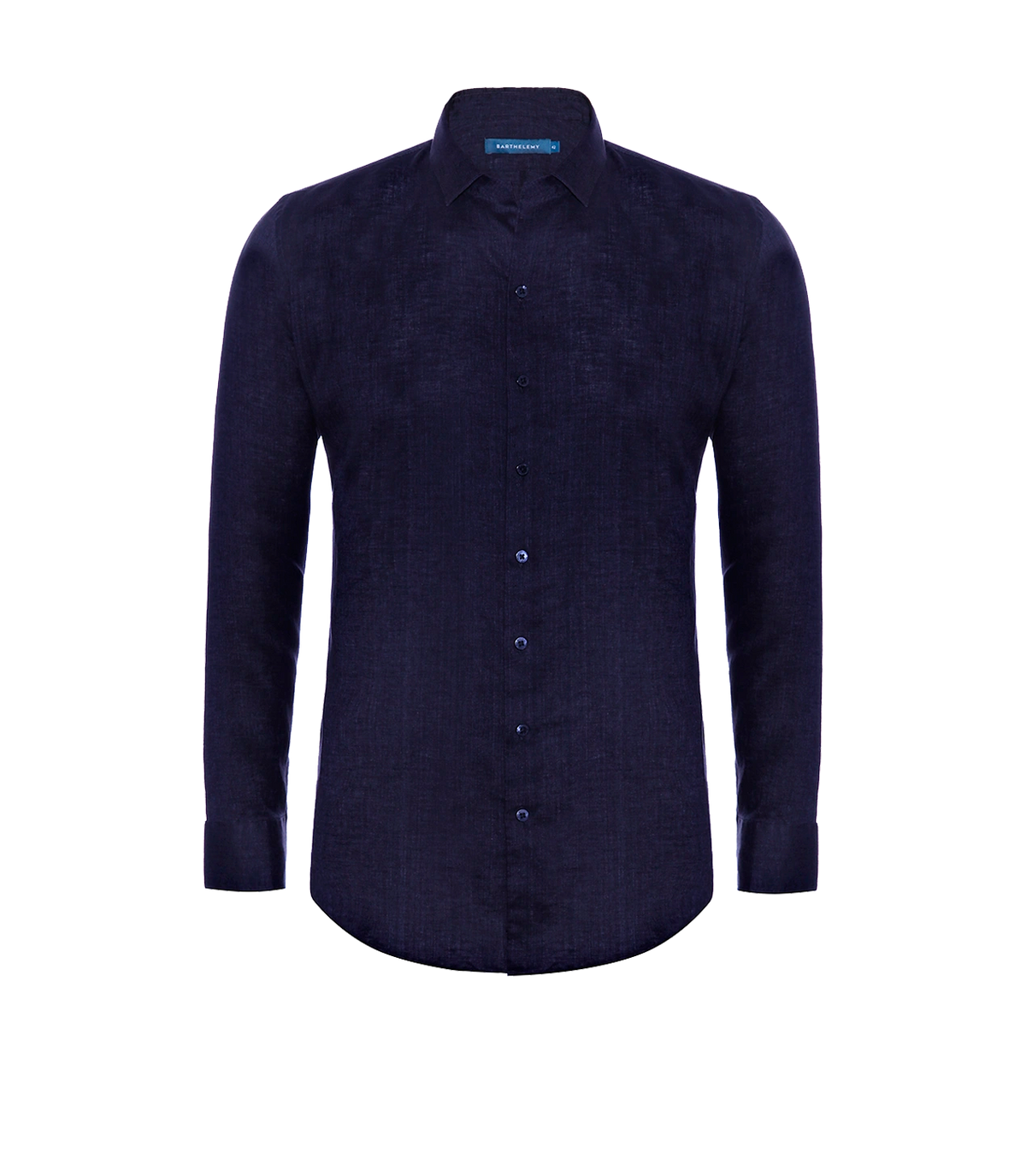 Linen Shirt Albini Deep Blue | Linen Shirt | Barthelemy Resortwear