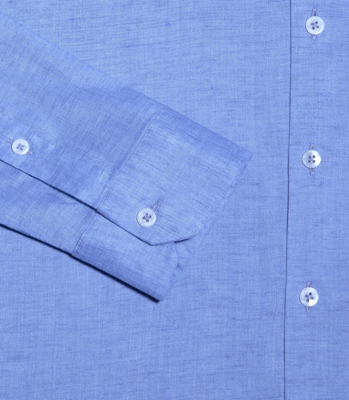 Linen Shirt Albini Lake Blue - Barthelemy