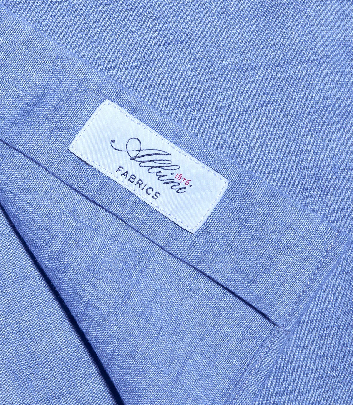 Linen Shirt Albini Lake Blue - Barthelemy