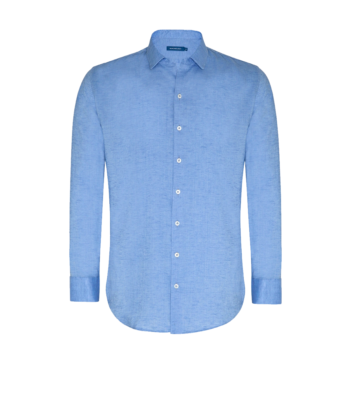 Linen Shirt Albini Lake Blue - Barthelemy
