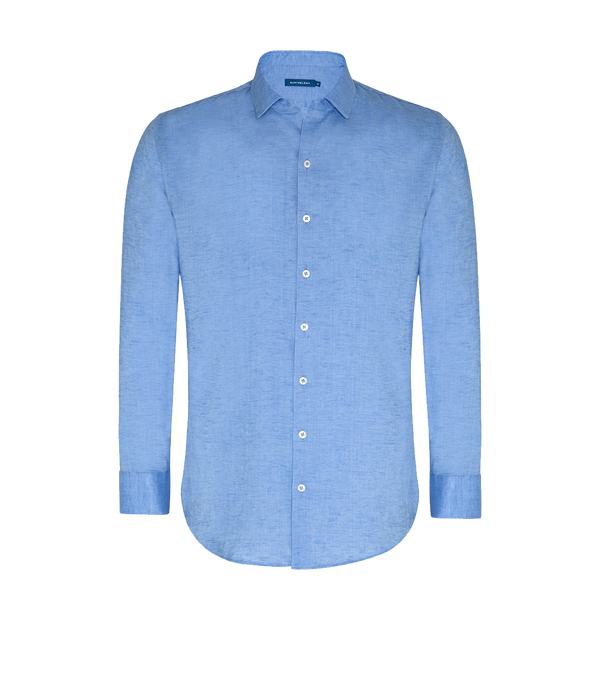 Linen Shirt Albini Lake Blue