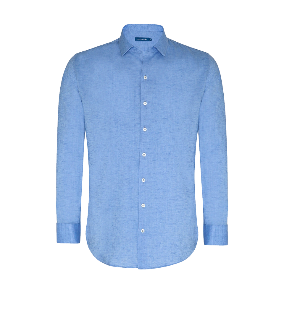Linen Shirt Albini Lake Blue