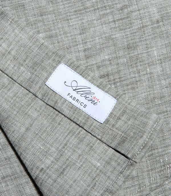 Linen Shirt Albini Seagrass Green