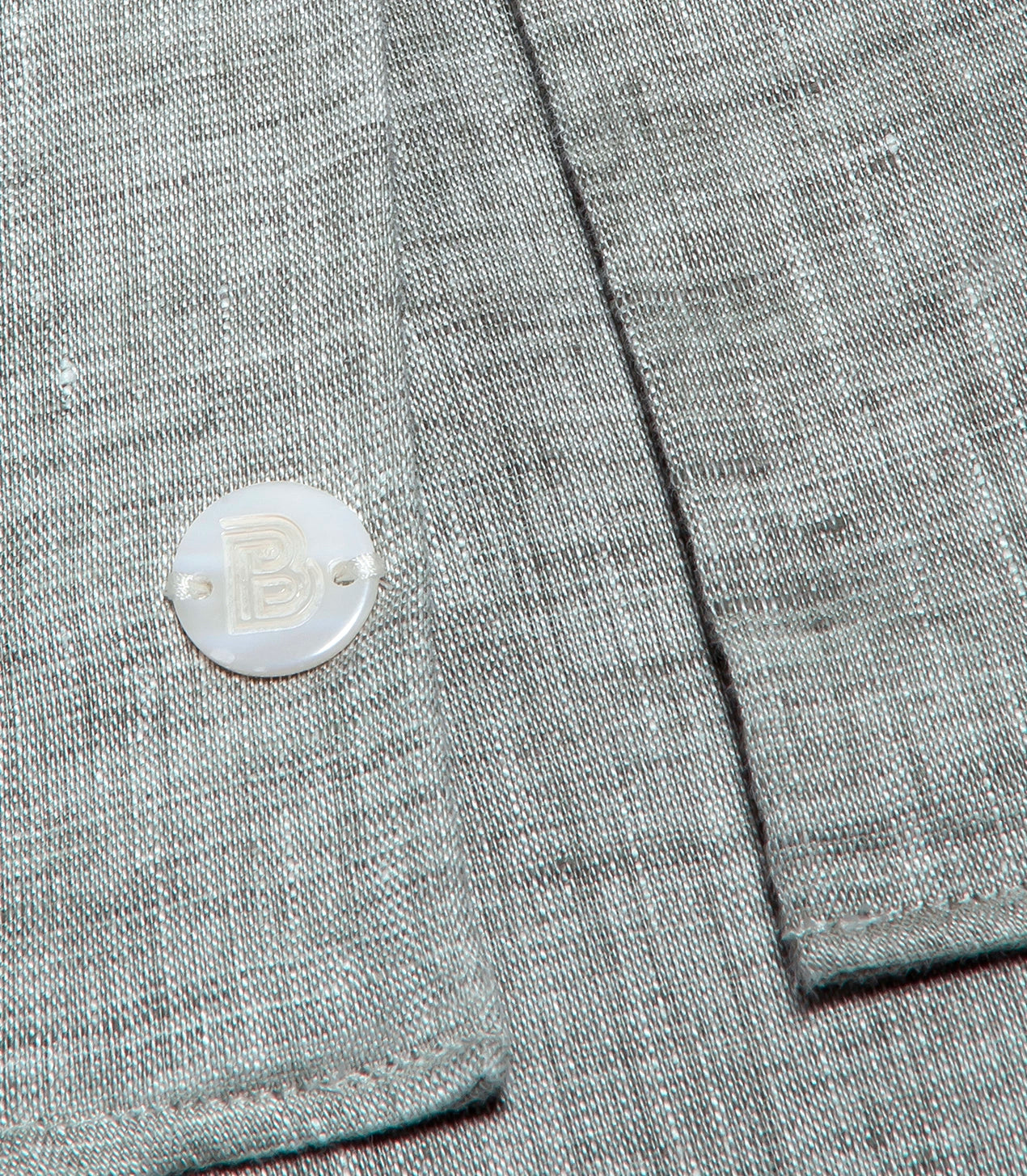 Linen Shirt Albini Seagrass Green