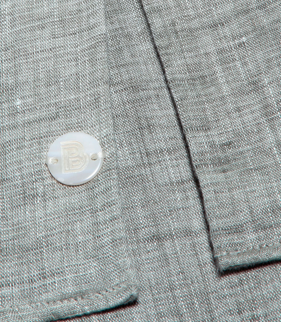 Linen Shirt Albini Seagrass Green