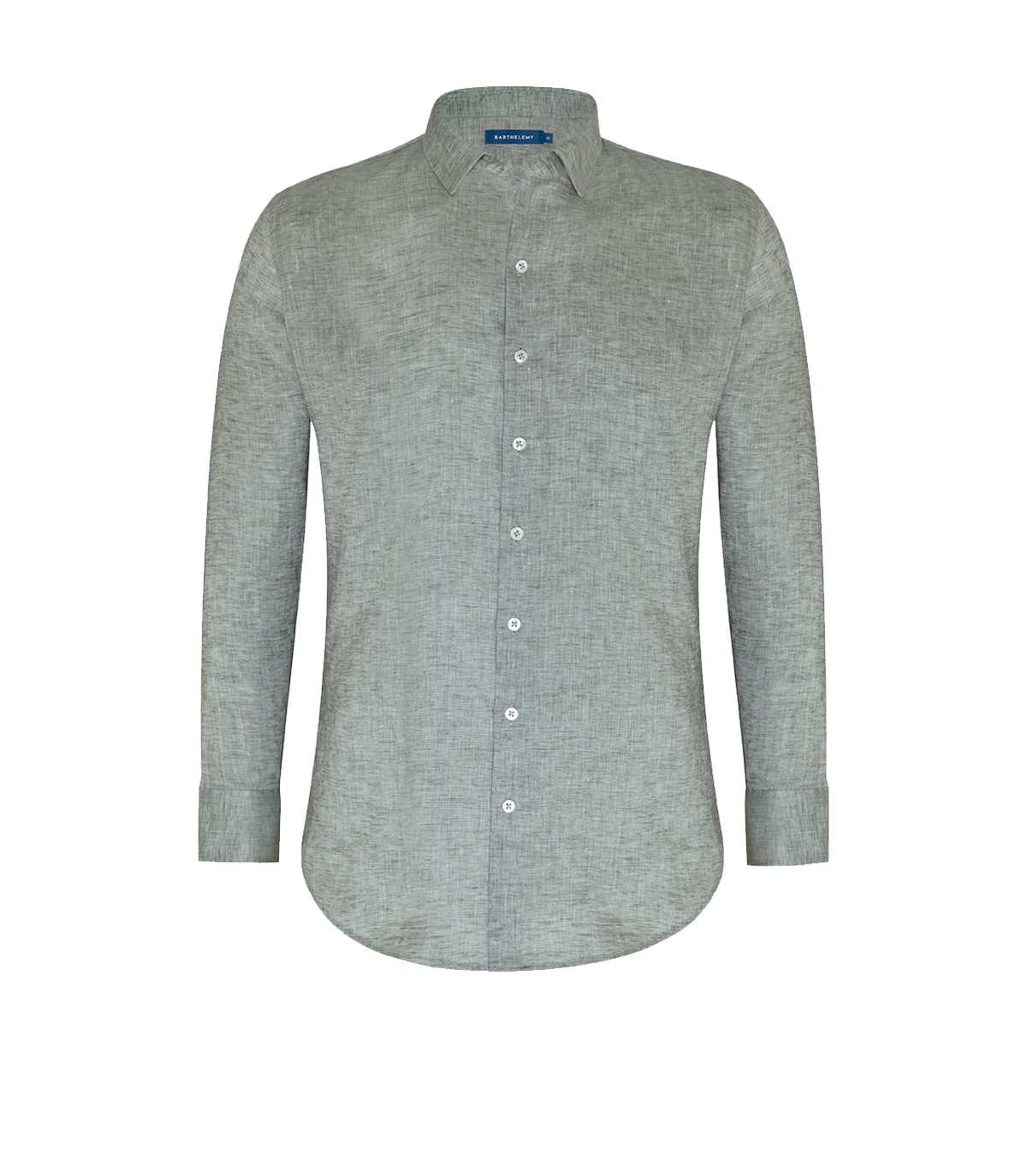 Linen Shirt Albini Seagrass Green | Linen Shirt | Barthelemy Resortwear