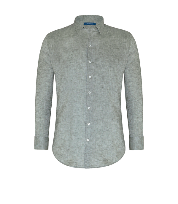 Linen Shirt Albini Seagrass Green