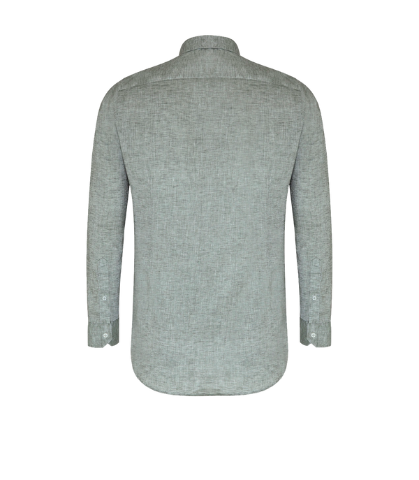 Linen Shirt Albini Seagrass Green
