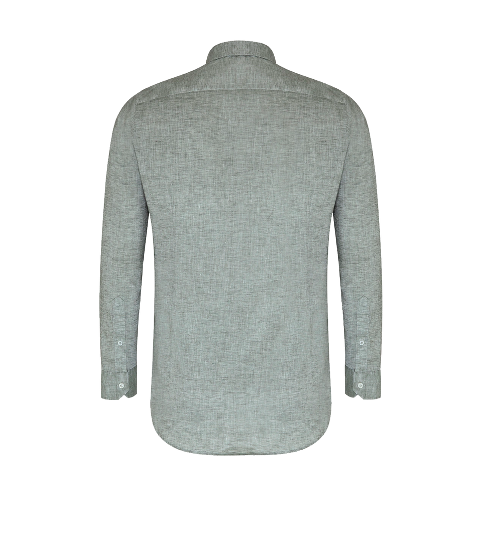 Linen Shirt Albini Seagrass Green