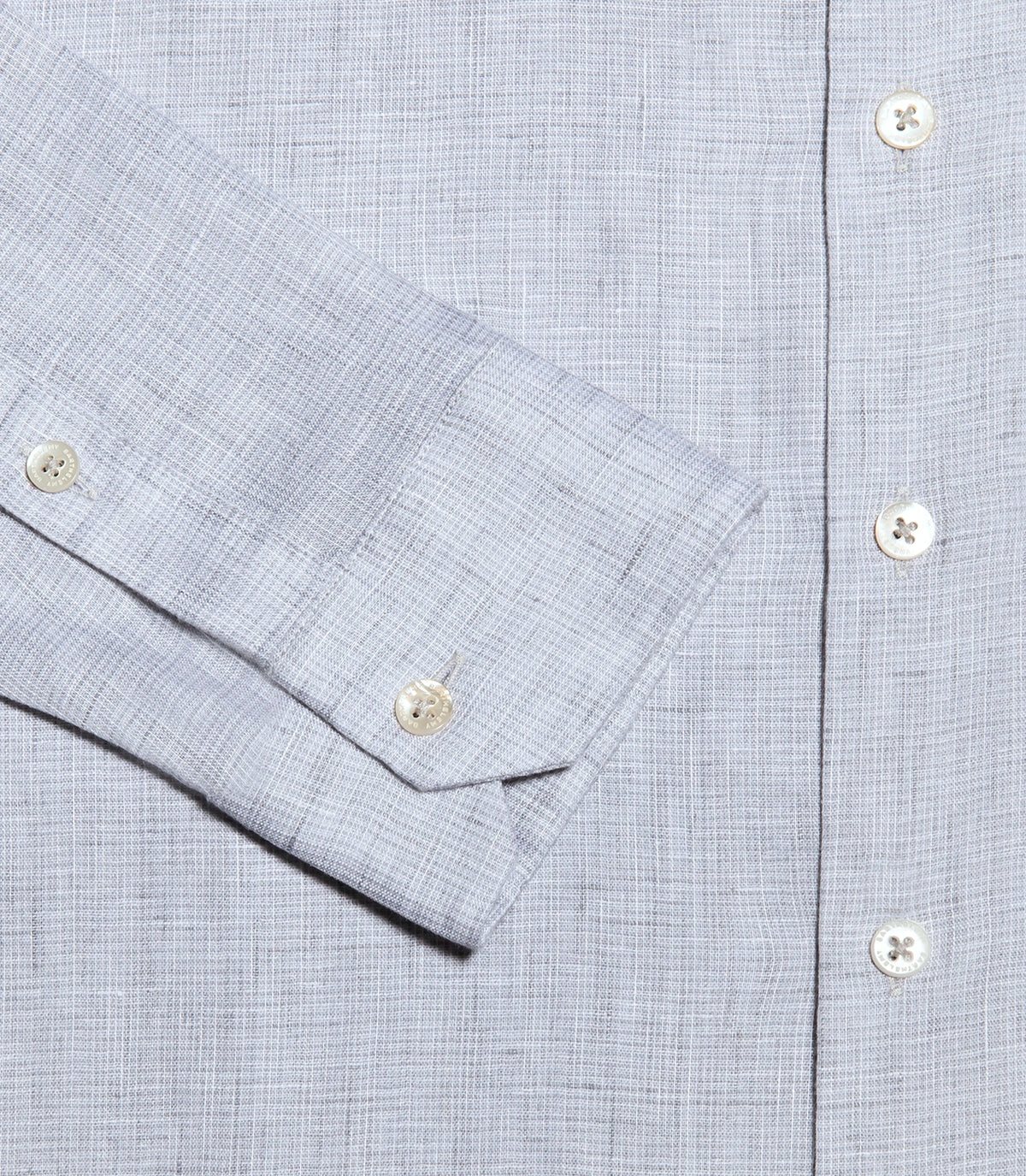 Linen Shirt Albini Steel Grey - Barthelemy
