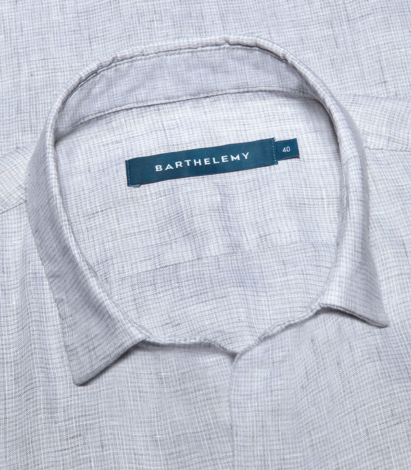 Linen Shirt Albini Steel Grey