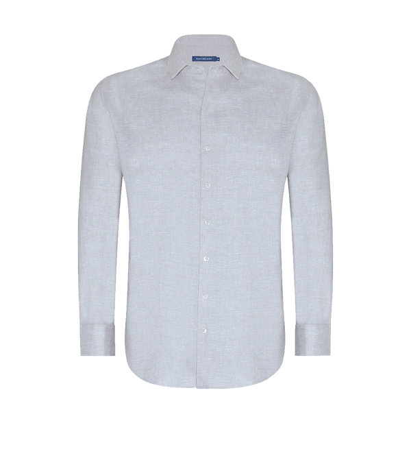 Linen Shirt Albini Steel Grey