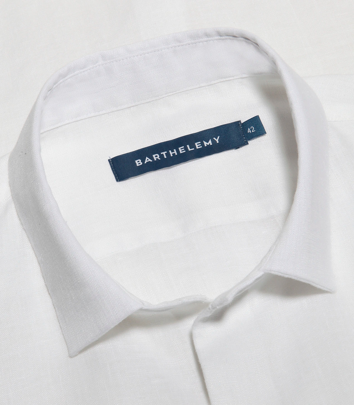 Linen Shirt Albini White - Barthelemy