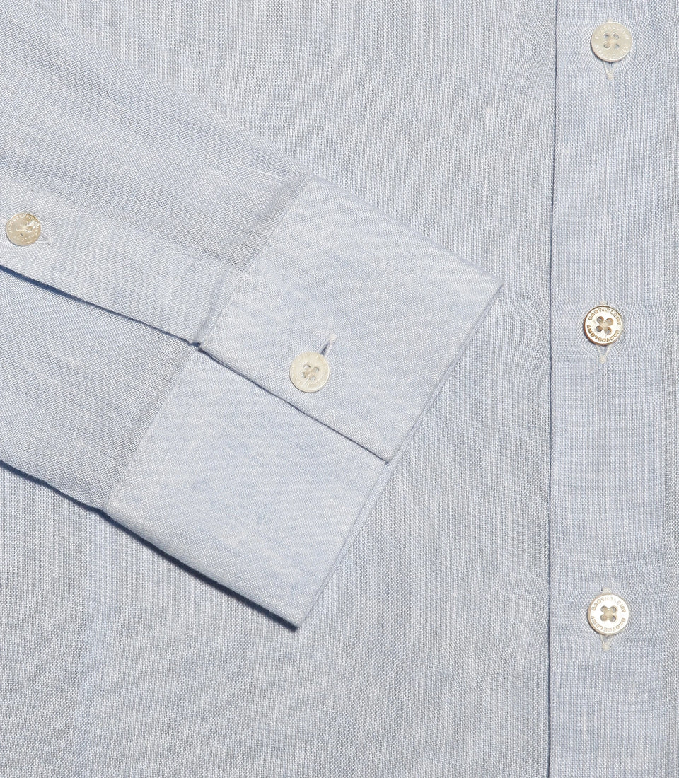 Mirage Linen Shirt Soft Blue - Barthelemy