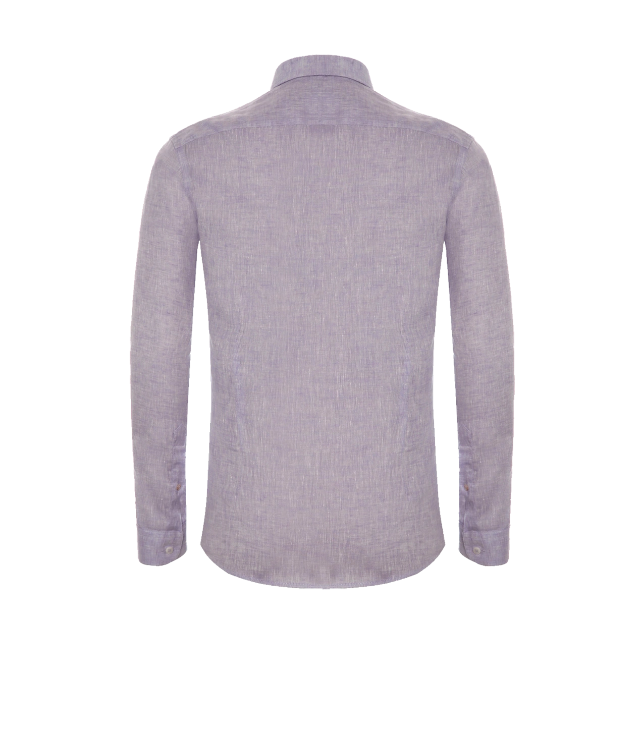 Coupe Courte Linen Shirt Light Purple - Barthelemy