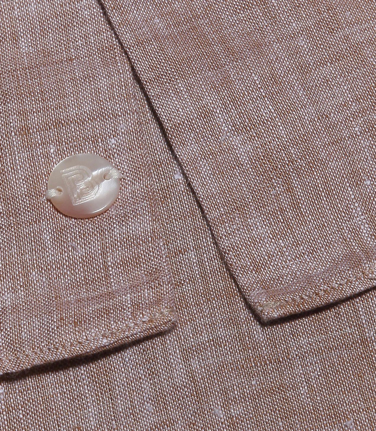 Mirage Linen Shirt Camel - Barthelemy