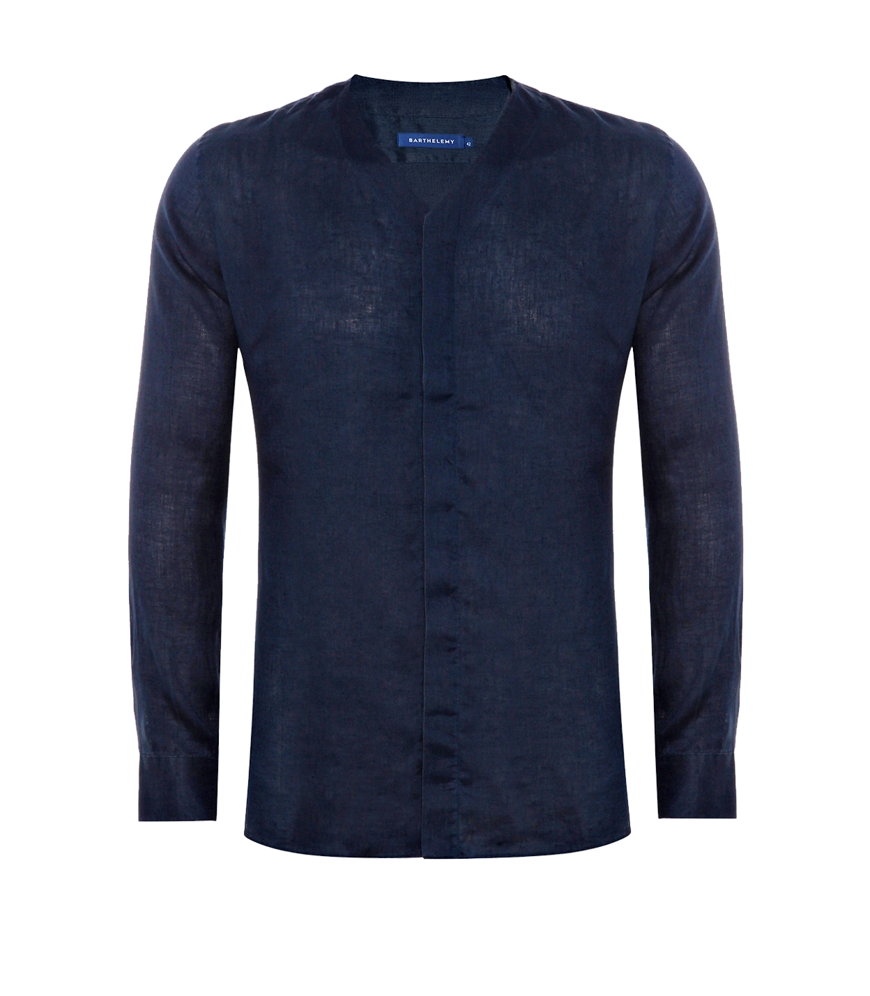 Solstice Linen Shirt Navy - Barthelemy