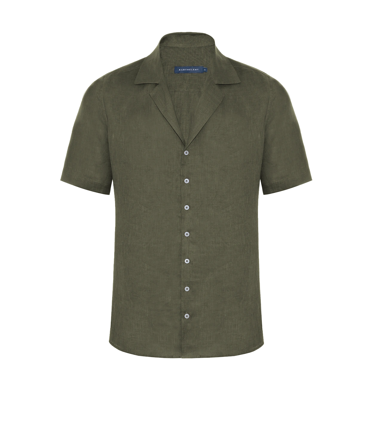 Voyage Linen Shirt Tropical Green - Barthelemy