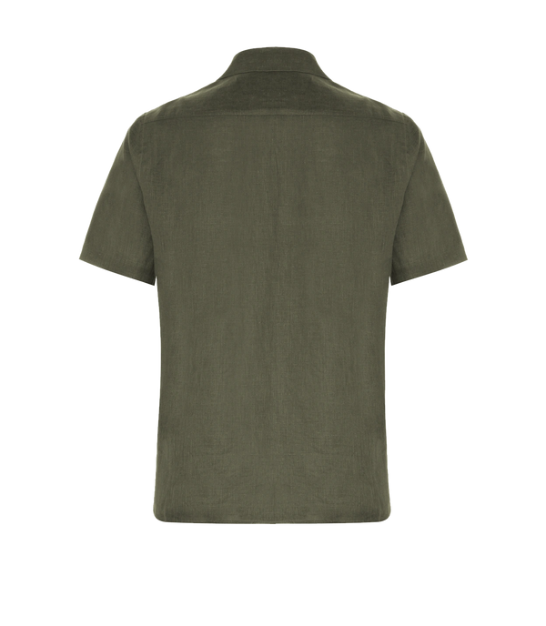 Voyage Linen Shirt Tropical Green - Barthelemy