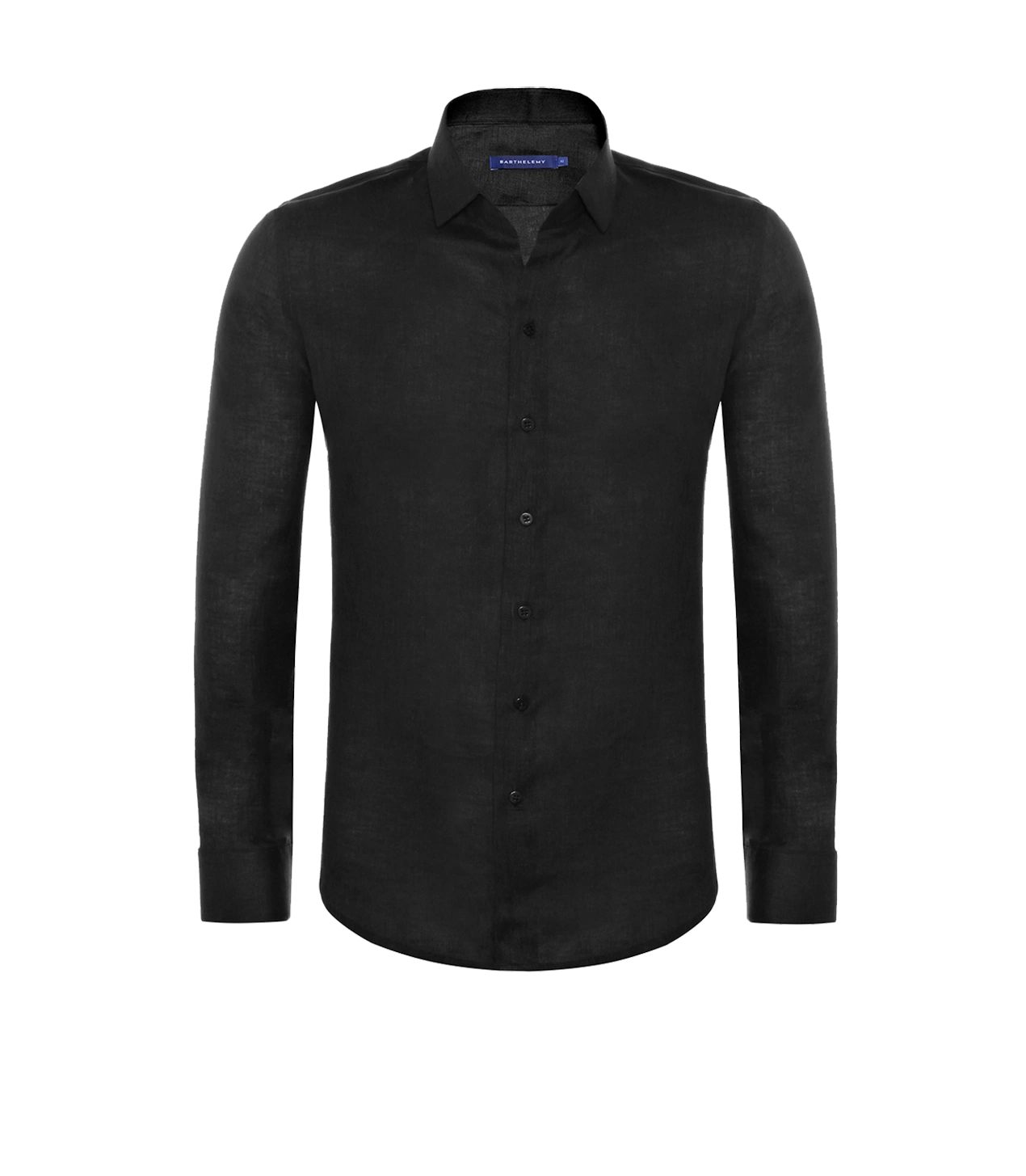 Tailored Linen Shirt Black - Barthelemy