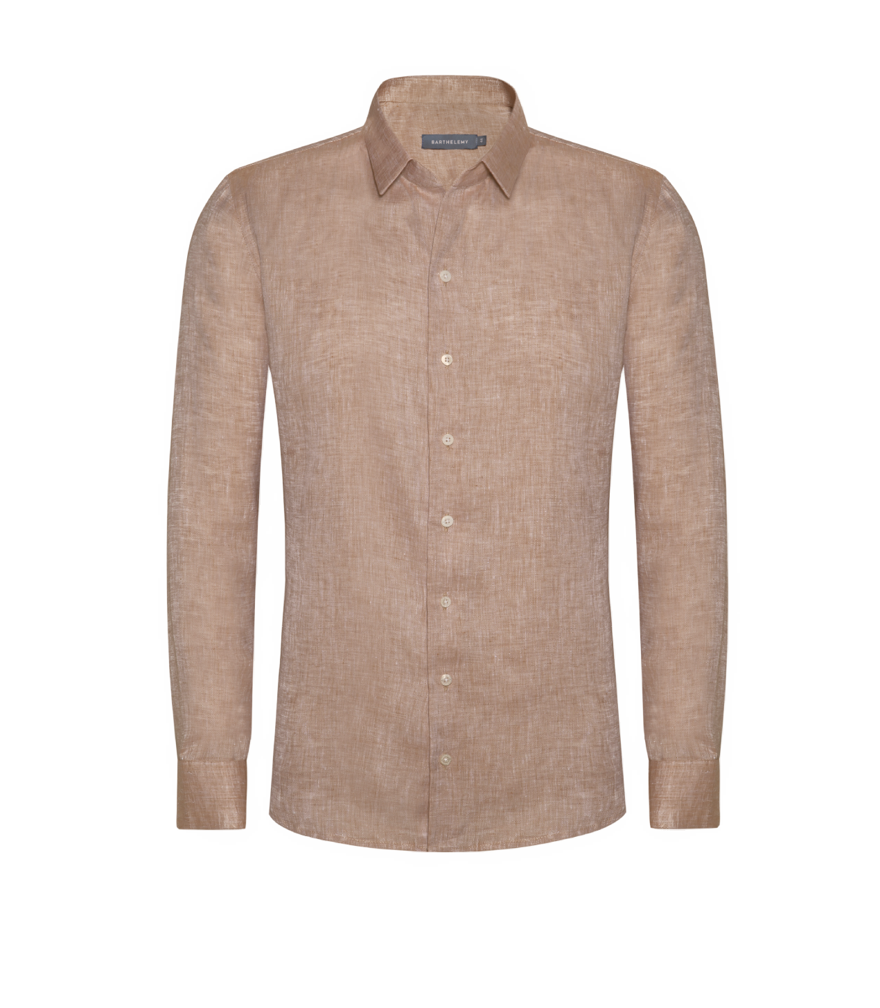 Tailored Linen Shirt Camel - Barthelemy