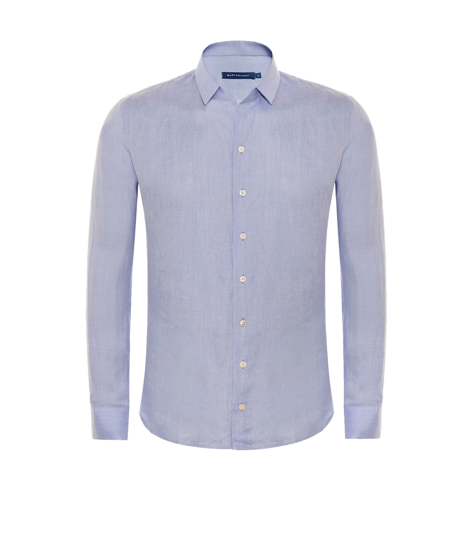 Tailored Linen Shirt Candy Blue - Barthelemy