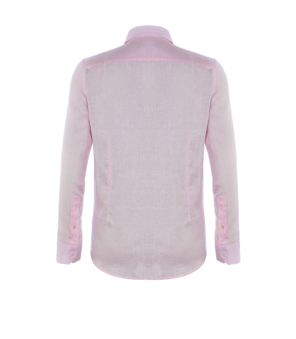 Tailored Linen Shirt Candy Pink - Barthelemy