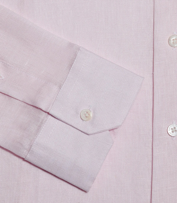 Tailored Linen Shirt Candy Pink - Barthelemy